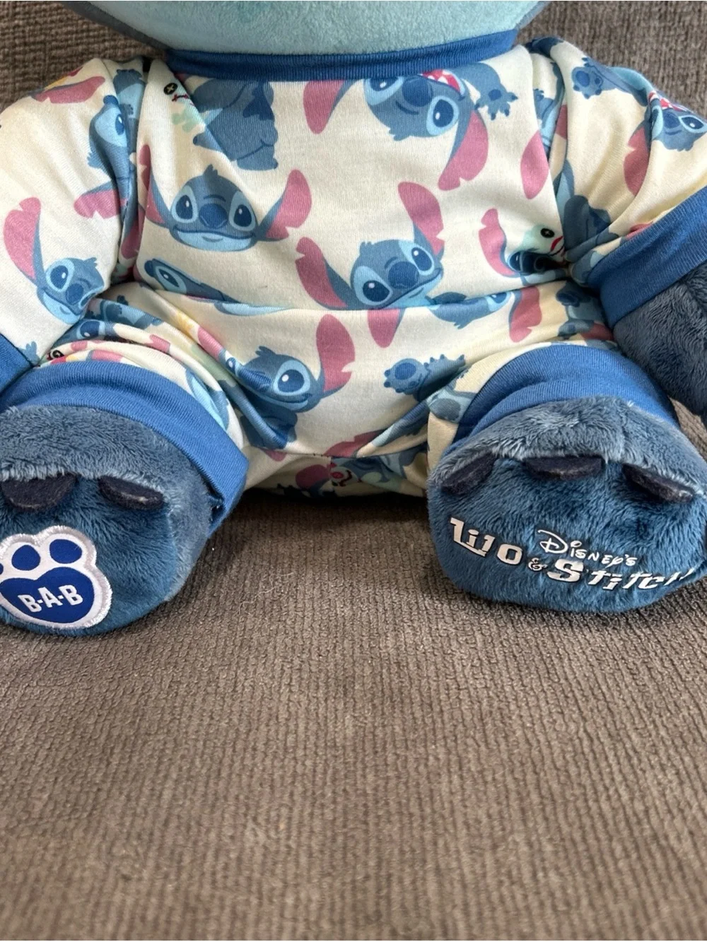 Build A Bear Stitch Plush Stuffed Animal Lilo & Stitch Pajamas Sound Disney